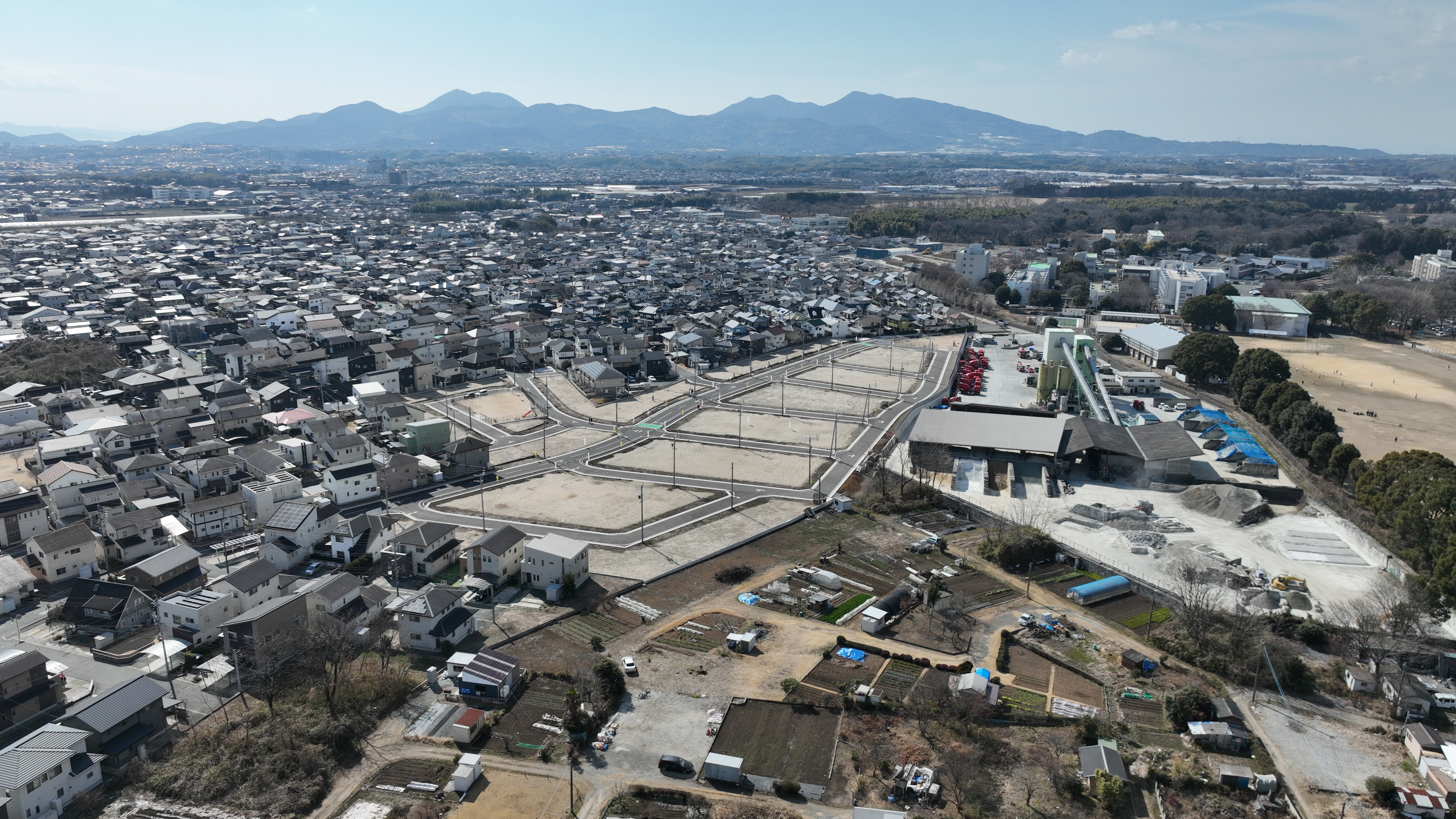 新規建設様・御代志付近楓の森分譲地空撮